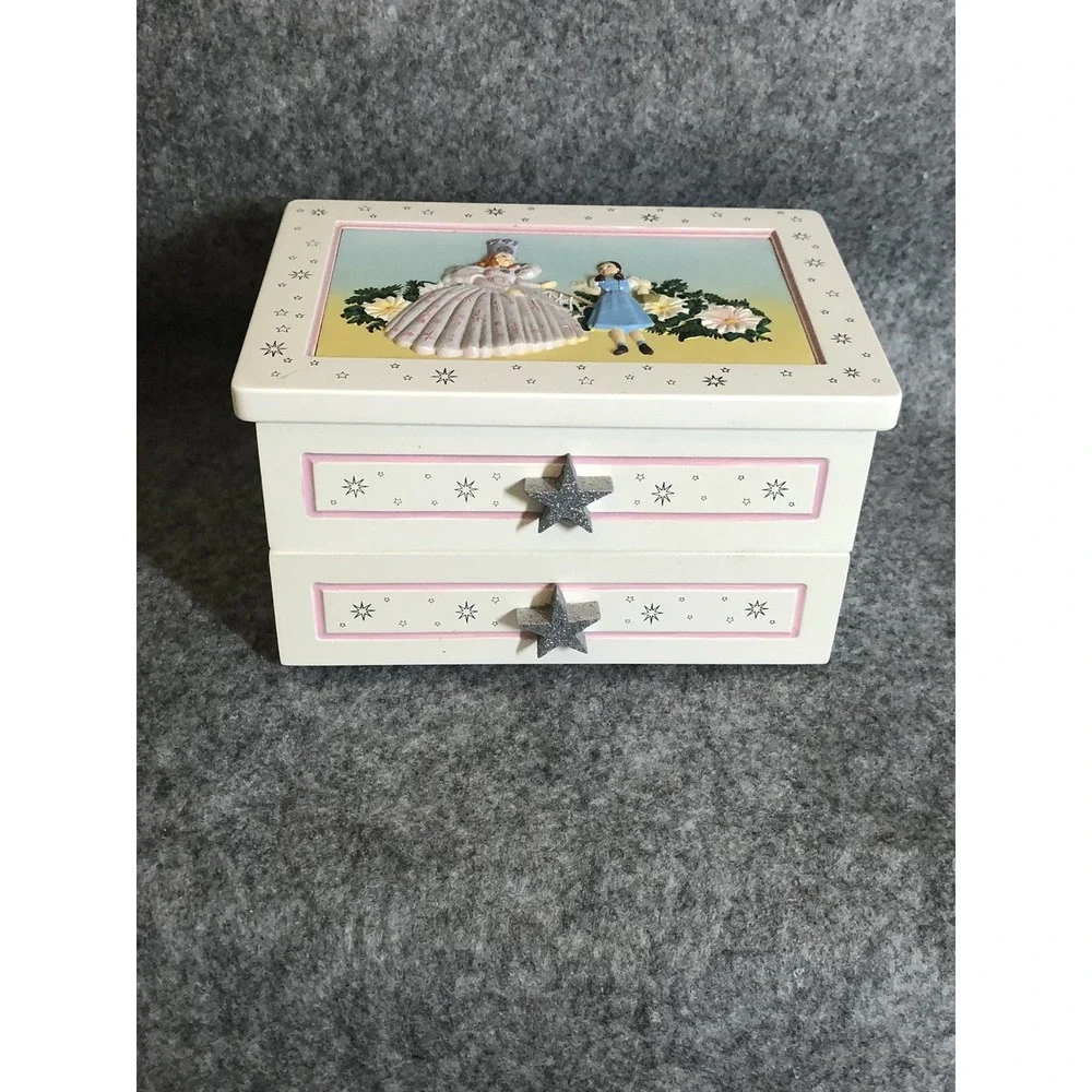 Vintage San Francisco Music Box Company Wizard of Oz Rotating Ruby Slippers
